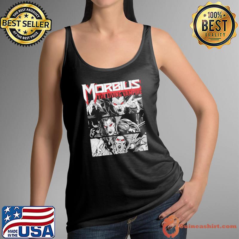 Marvel morbius the living vampire comic panels Tank Top