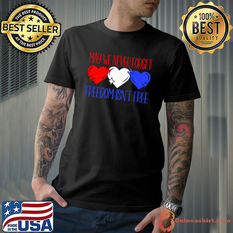 Memorial Day Quote For Veterans Patriotic Red White Blue Premium T-Shirt