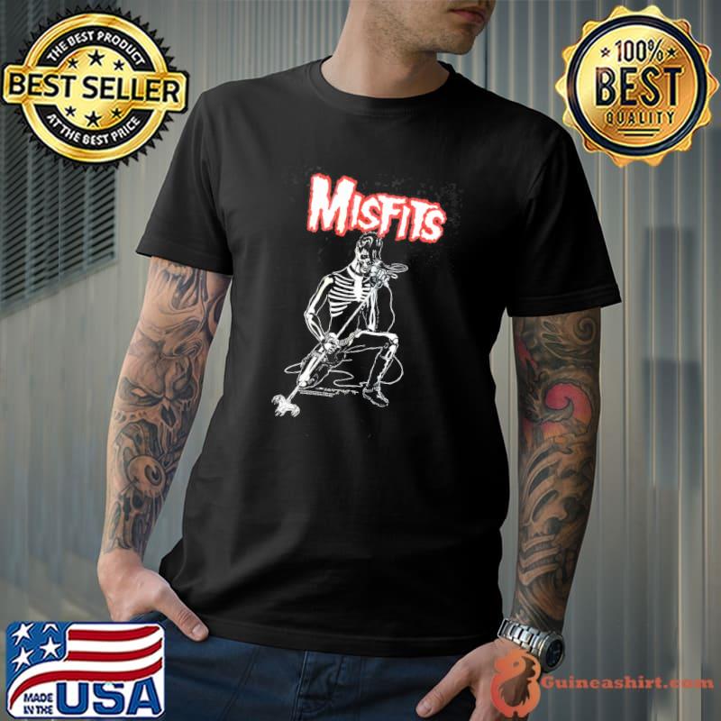 Misfits with singing skeleton graphic shirt