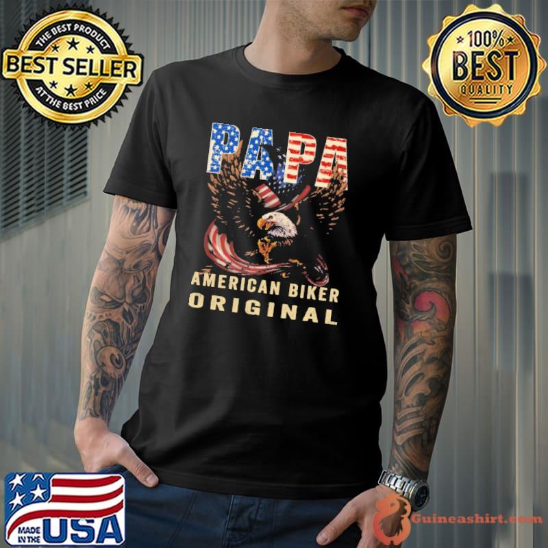 Papa American Biker Original Eagle Shirt