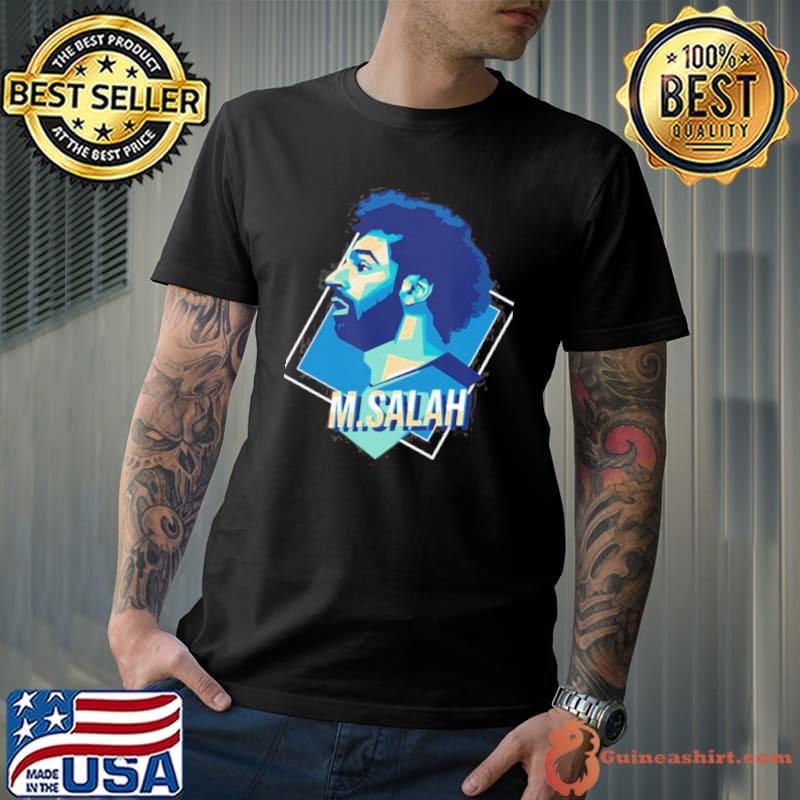 Portrait of liverpool moh salah design shirt