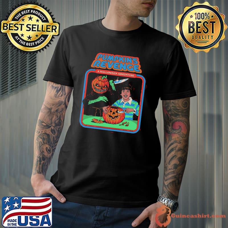 Pumpkins revenge funny vintage kids art shirt