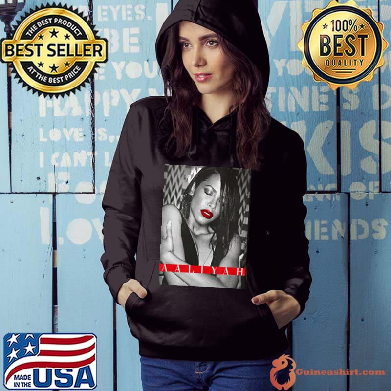 Red lip aaliyah Hoodie