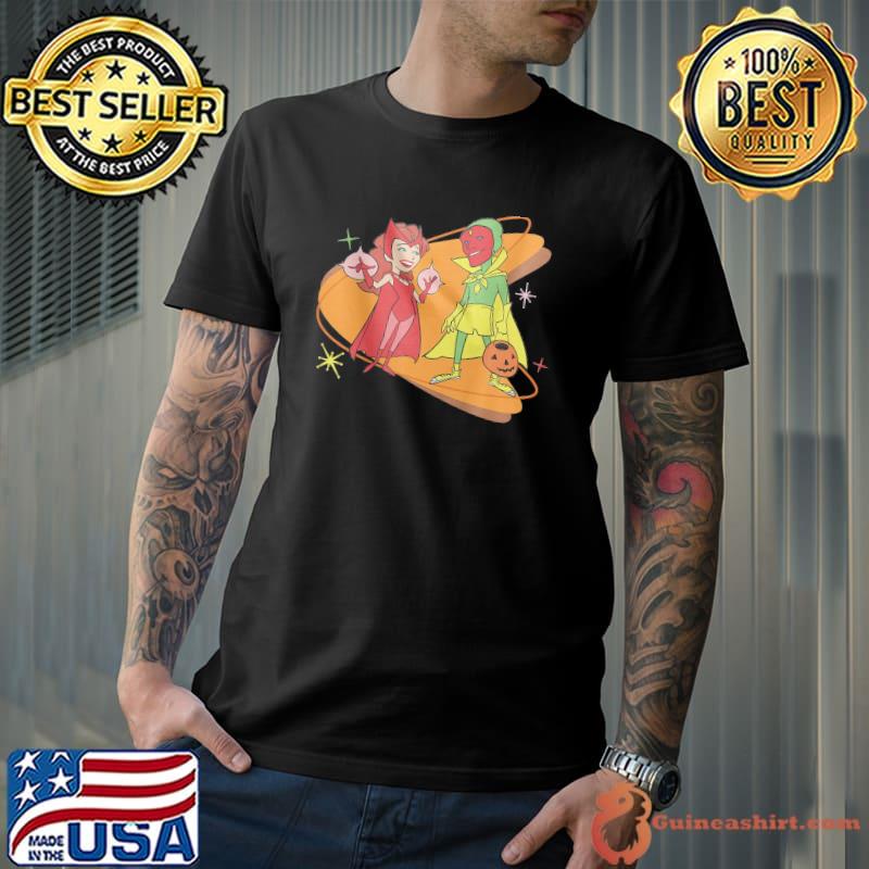 retro-50s-marvel-wandavision-scarlet-witch-and-vision-unisex-tshirtfrimt