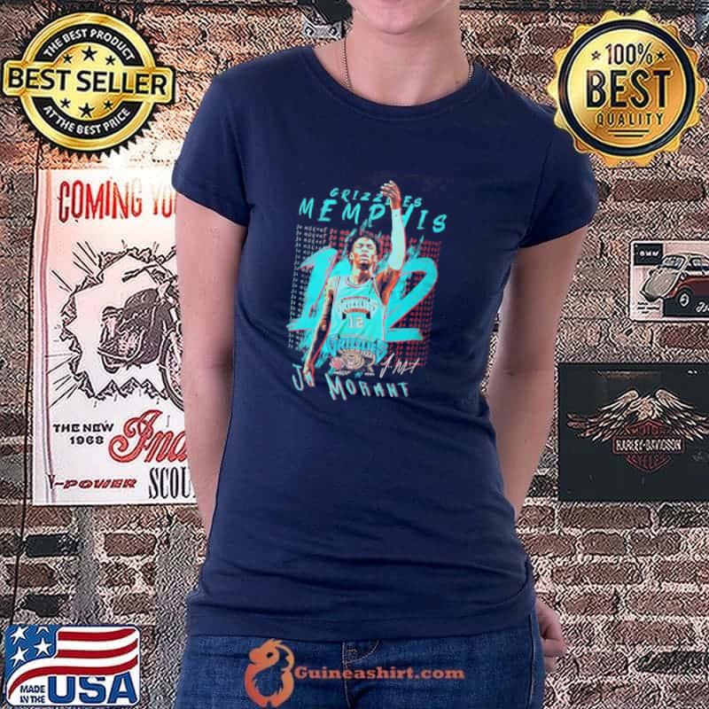 Retro vintage memphis grizzlies basketball ja morant unsiex s Ladiestee