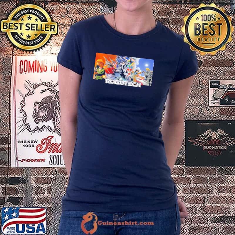 Robotech Poster Shirt Ladiestee