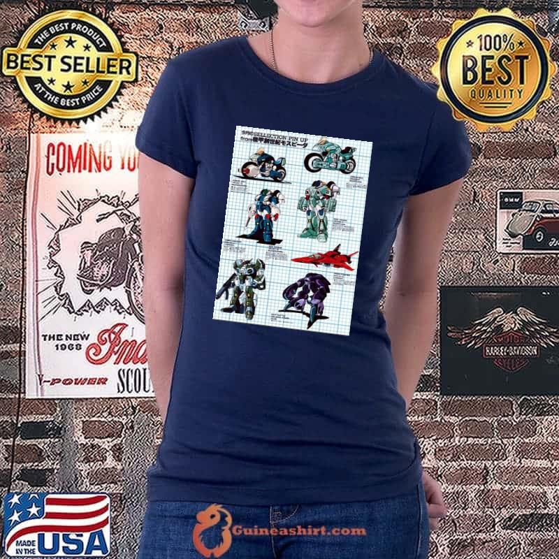 Robotech Type Shirt Ladiestee