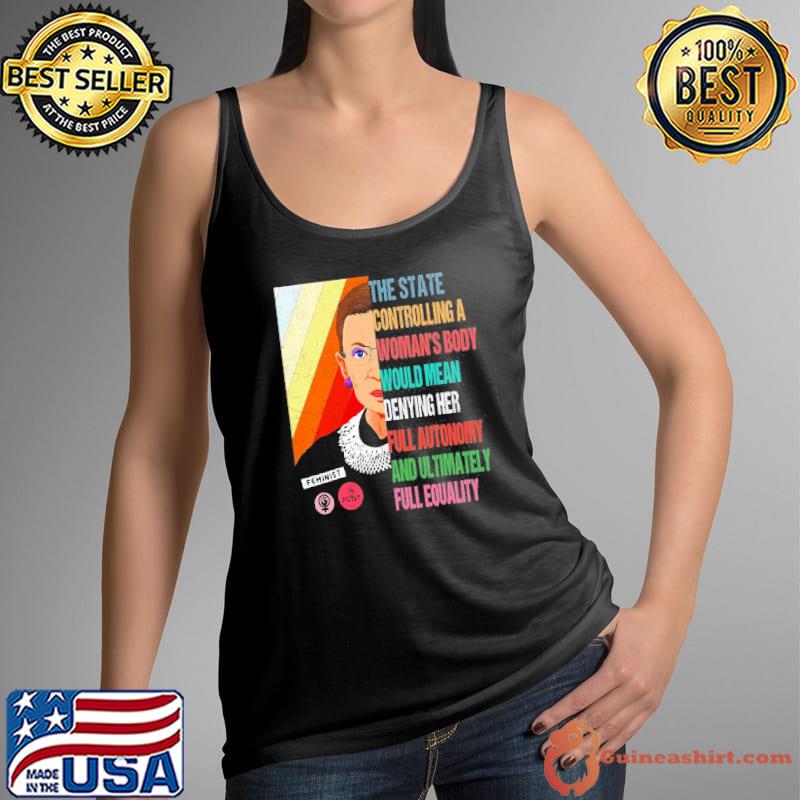 Ruth bader ginsburg my body my choice pro choice protect roe Tank Top