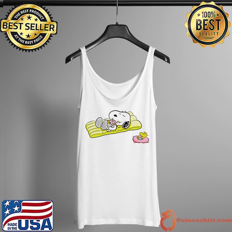 snoopy woodstock drink coctails in beach Tank Top