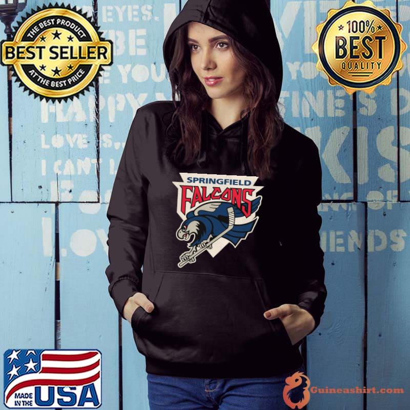 Springfield Falcons Retro Defunct Ice Hockey T-Shirt Hoodie