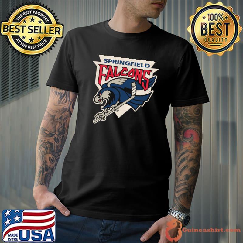 Springfield Falcons Retro Defunct Ice Hockey T-Shirt