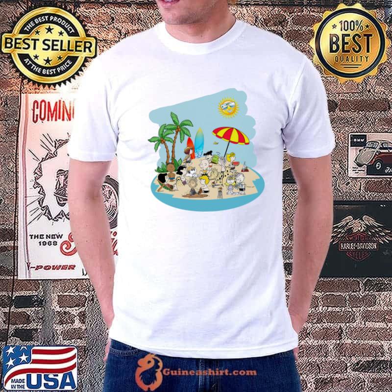 Summer vacation peanuts snoopy beach shirt