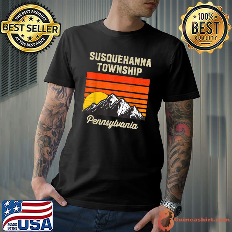 Susquehanna township Pennsylvania Retro City State USA T-Shirt