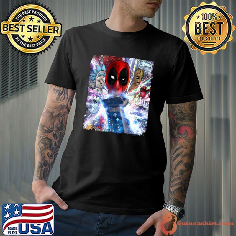 The Power of Glove Rick and Morty Deadpool T-Shirt