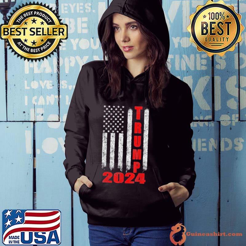Trump 2024 America Flag Shirt Hoodie