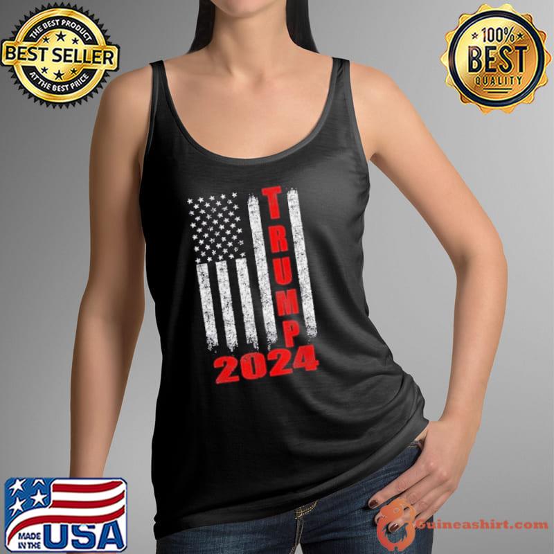 Trump 2024 America Flag Shirt Tank Top