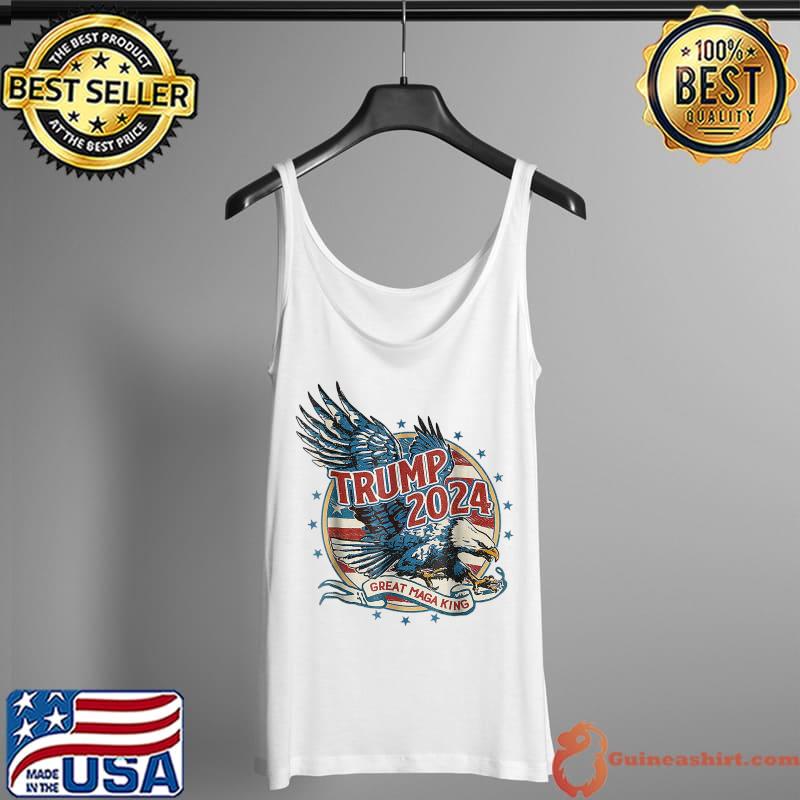 Trump 2024 The Great MAGA King Ultra MAGA Ultra Maga Eagle T-Shirt Tank Top