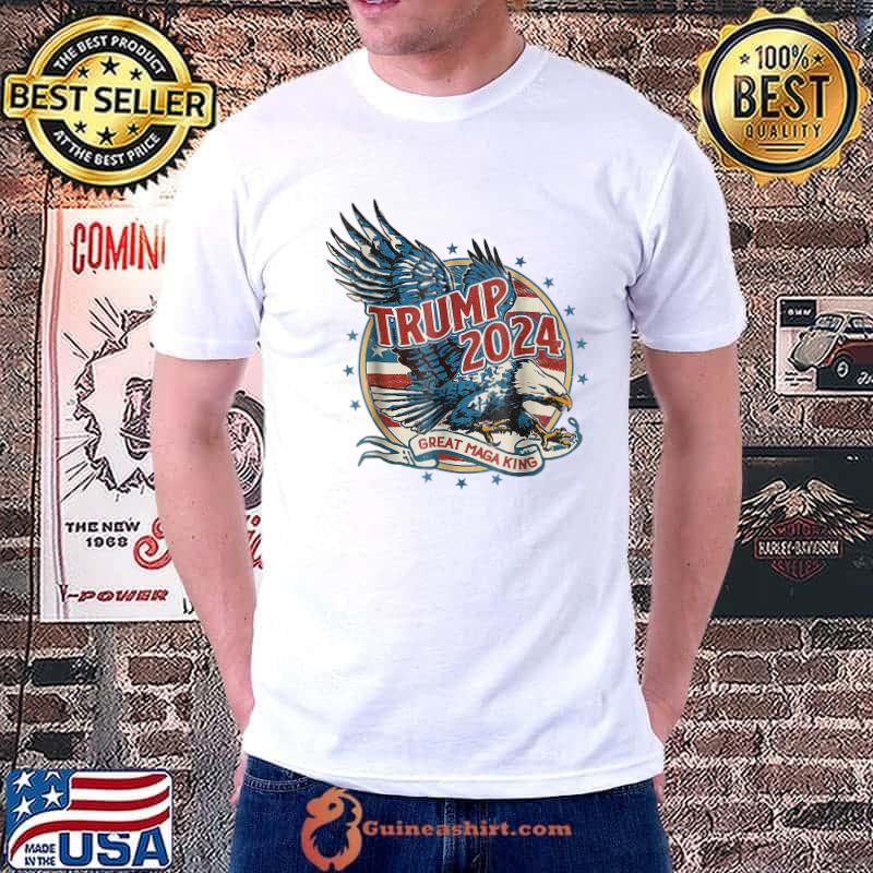 Trump 2024 The Great MAGA King Ultra MAGA Ultra Maga Eagle T-Shirt Unisex