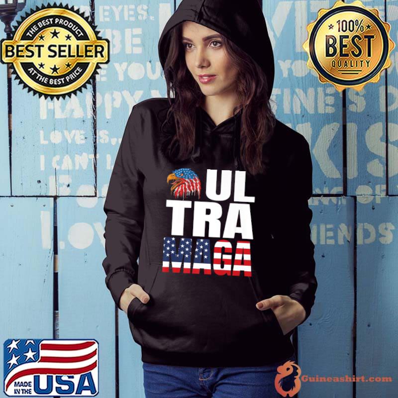 Ultra Mega Patriotic Trump Republicans USA Flag Apparel Tee Premium T-Shirt Hoodie