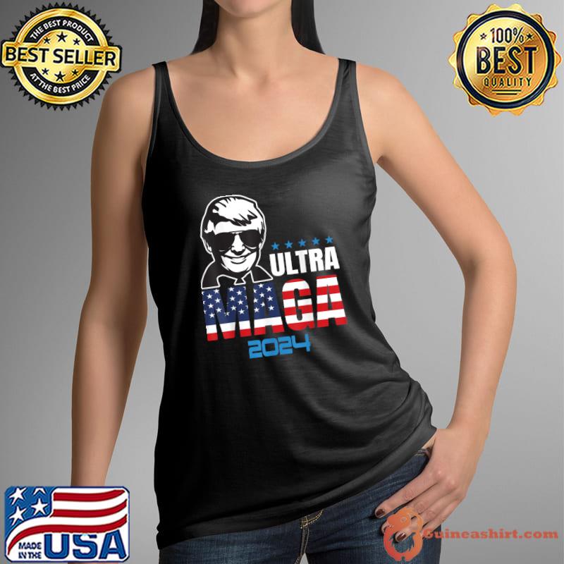 Ultra Mega Patriotic Trump Republicans USA Flag Apparel Tee T-Shirt Tank Top