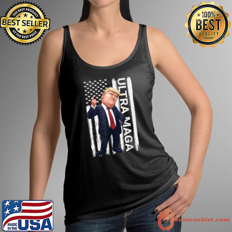 Vintage Grunge MAGA American Flag Pro Trump Ultra Maga Gifts T-Shirt Tank Top