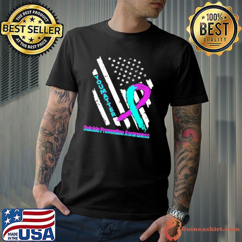 You Matter Suicide Prevention Awareness America Flag Shirt