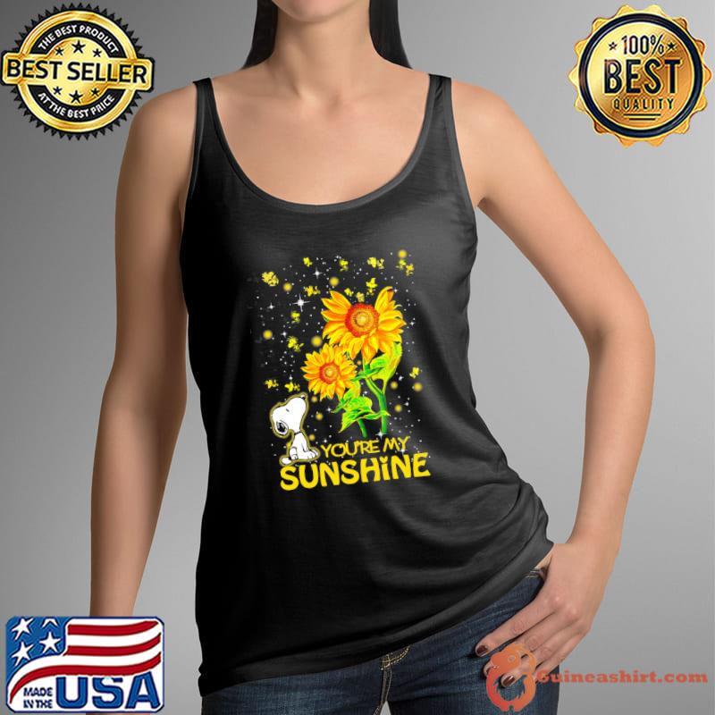 You're my sunshine snoopy woodstock sunflower Tank Top