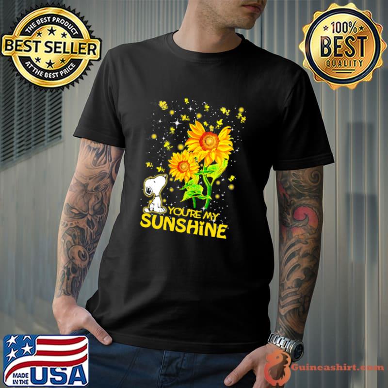 You're my sunshine snoopy woodstock sunflower shirt