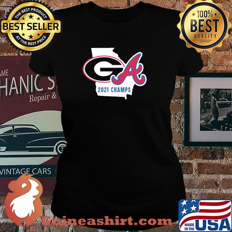 2021 champions uga Bulldogs braves celebration ncaa national championship world series atlanta shirt