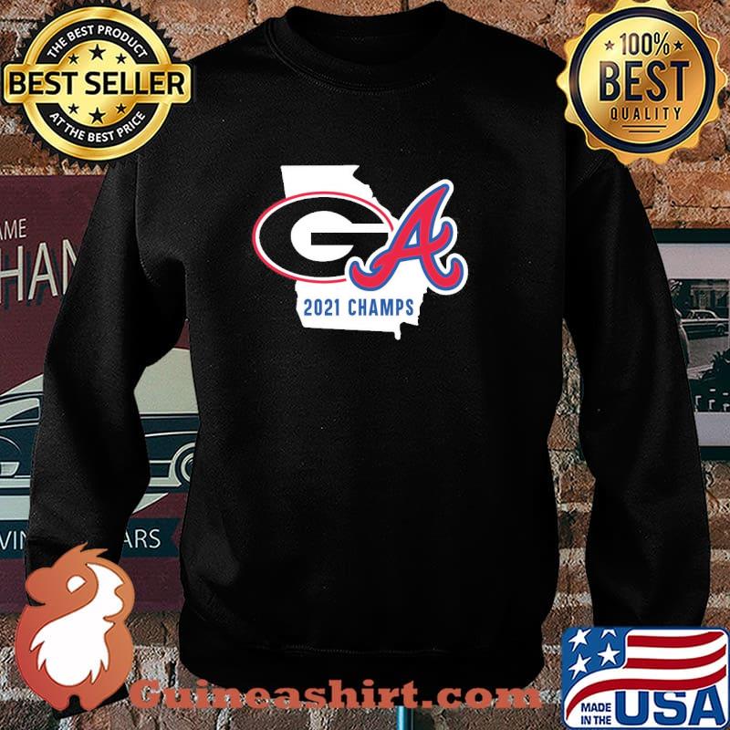 2021 champions uga Bulldogs braves celebration ncaa national championship world series atlanta s Sweater