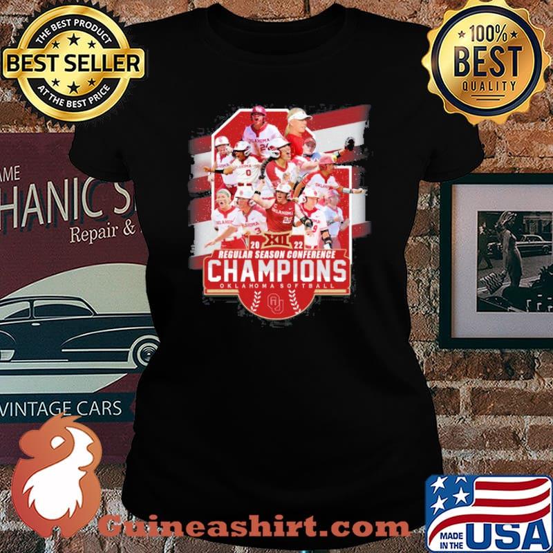 2022 Regular Season Conference Champions Oklahoma Softball Shirt Laides tee