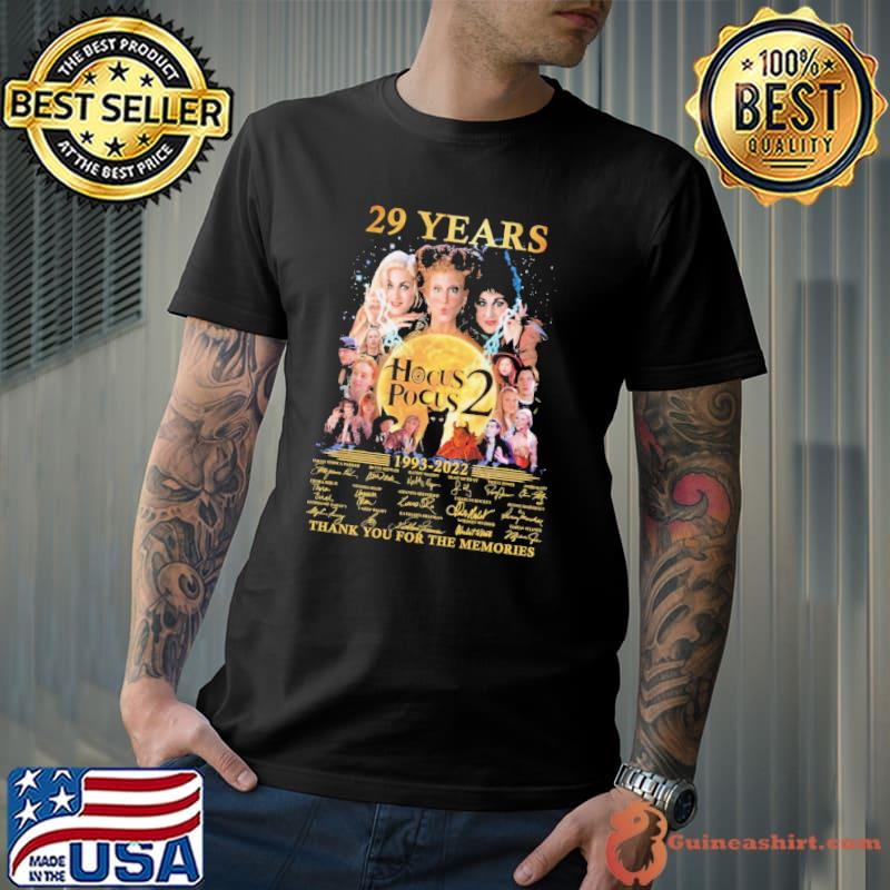 29 Year Hocus Pocus 1993 2022 Thank You For The MEmories shirt