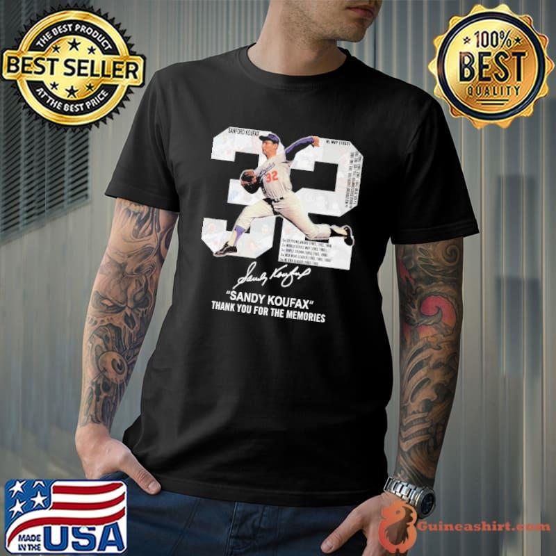 32 Sandy Koufax Thank You For The Memories Shirt Unisex