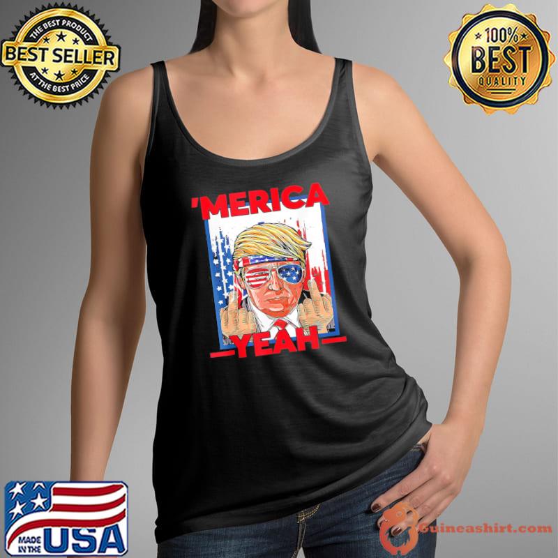 4th of july patriotic Donald Trump ‘merica usa flag s Tank Top