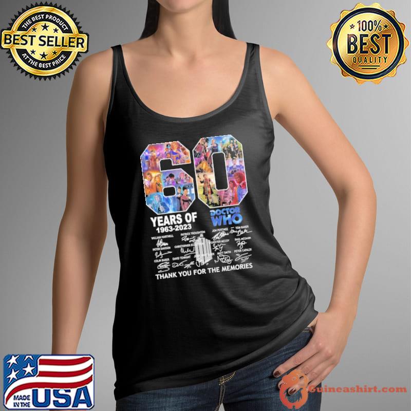 60th doctor who thank you for the memoris signatures s Tank Top