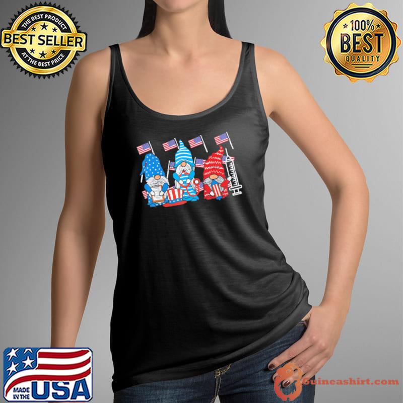 American gnomes nurse 4th of july scrub top patriot s Tank Top