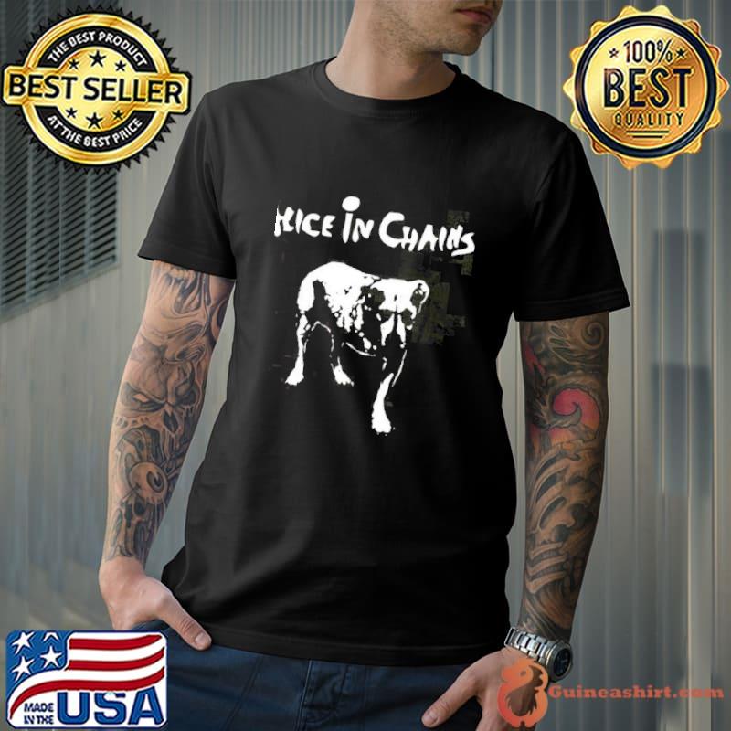 Angry dog affected alice in chains band shirt