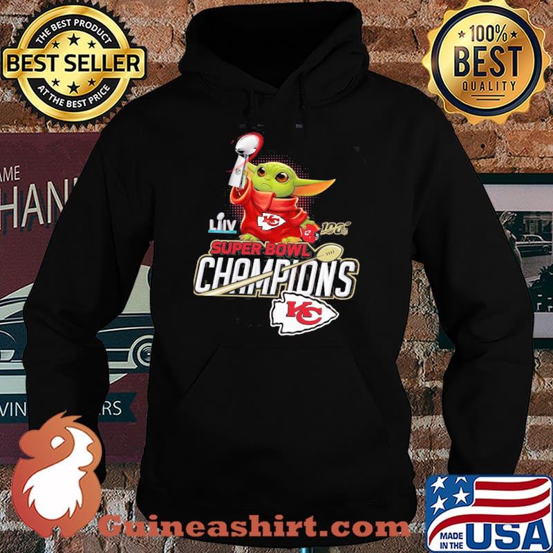 Baby Yoda hug super bowl champions Kansas city Chiefs s Hoodie