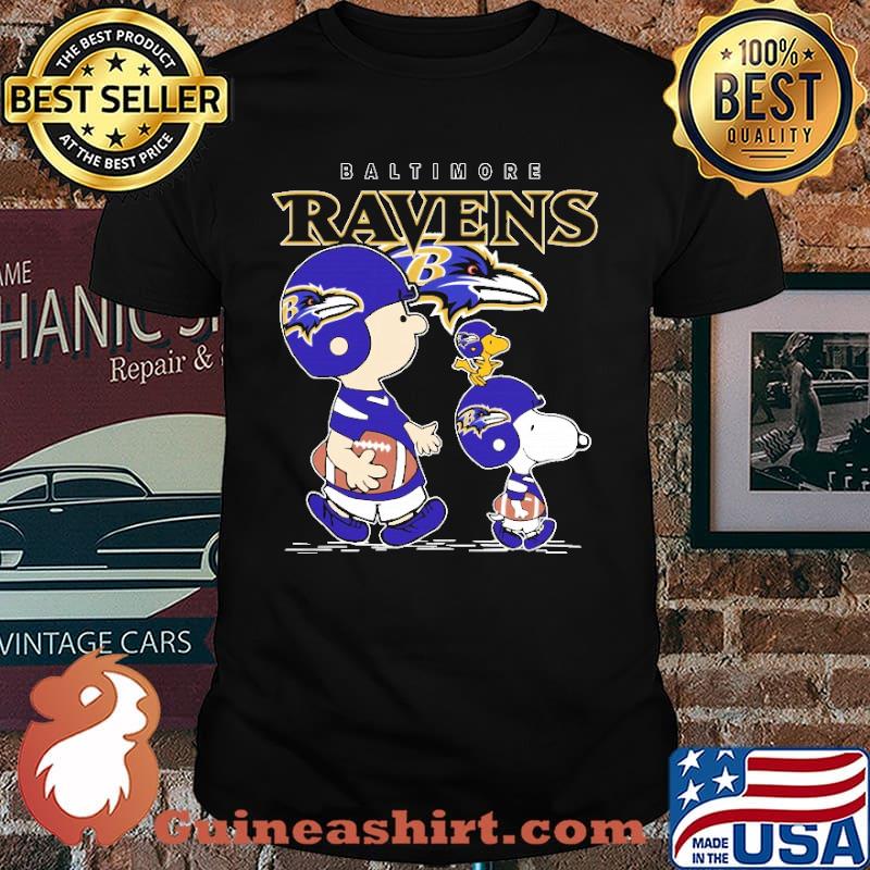 Baltimore Ravens Let's Play Football Together Snoopy NFL Shirts Premium  Men's T-Shirt 