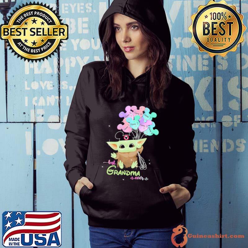 Best Grandma Ever Mickey Baby Yoda Shirt