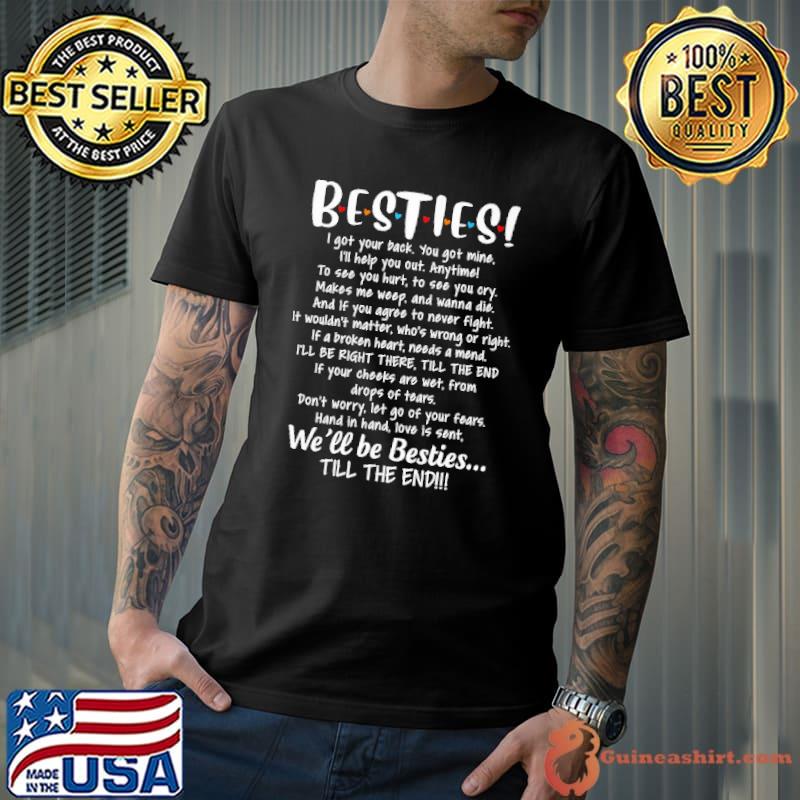 Besties I Got Your Back You Shirt Unisex