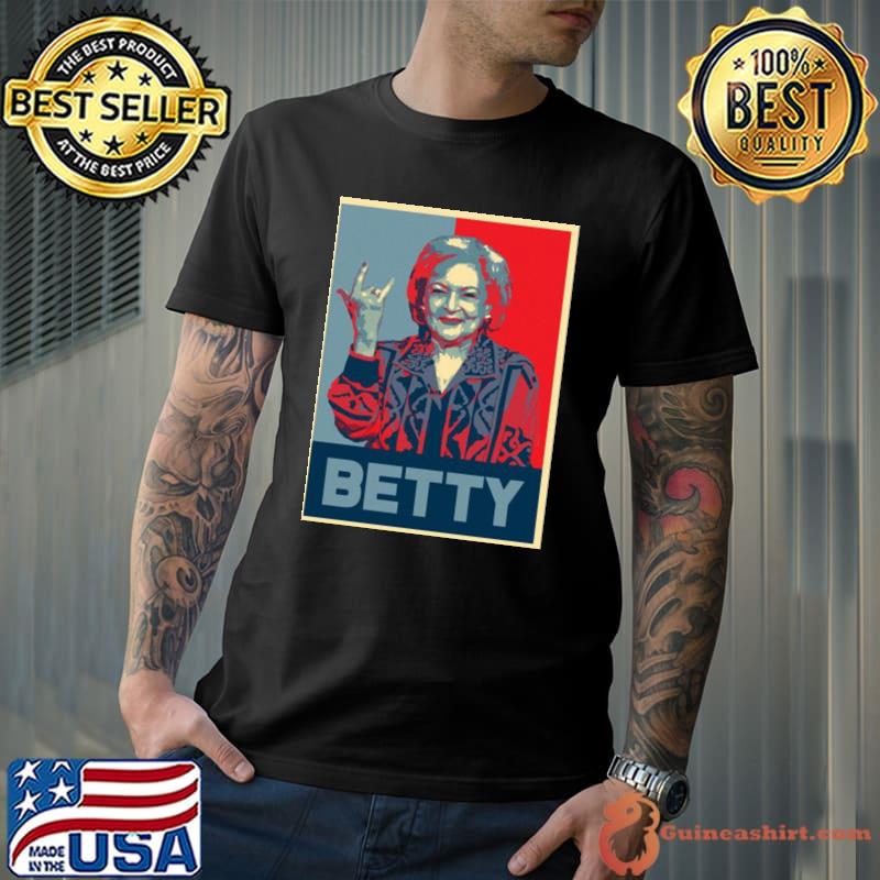 Betty white rock on the golden girls shirt