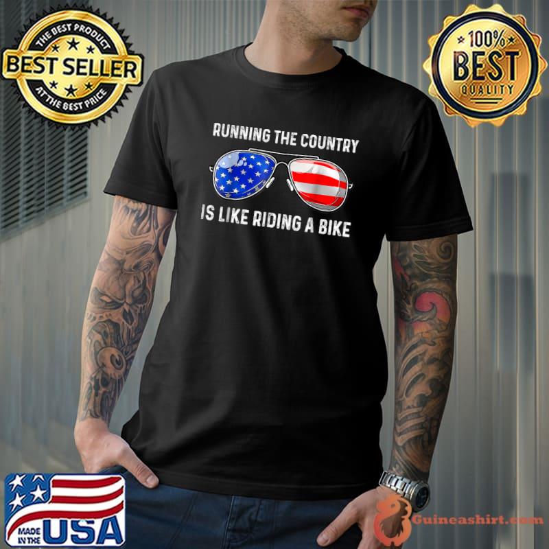 Biden Bike Bicycle Running the country is like riding a bike glasses T-s Unisex