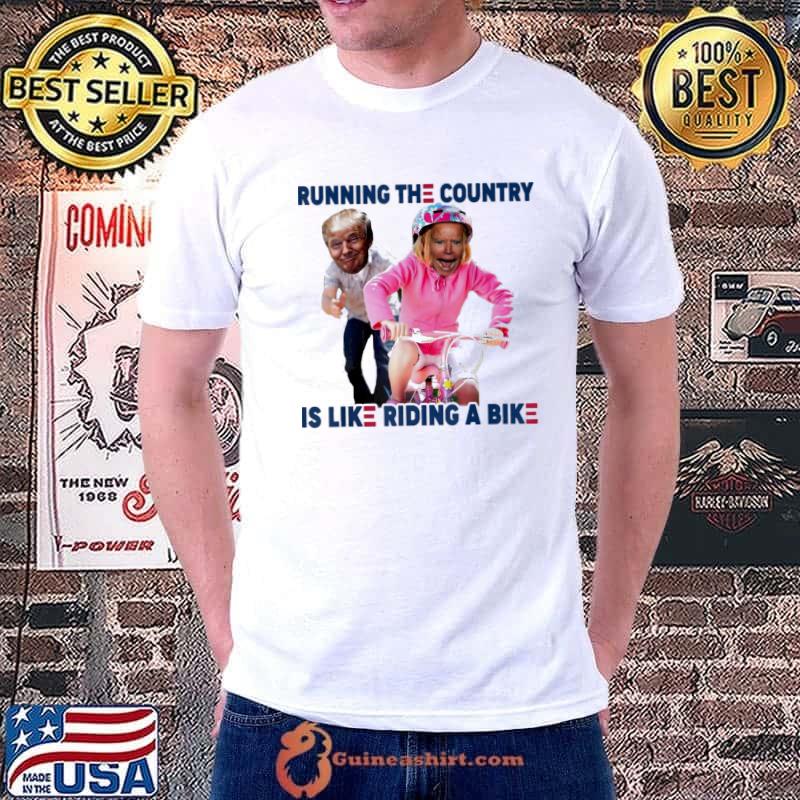 Biden falls off bike Trump Joe Biden falling of bike shirt