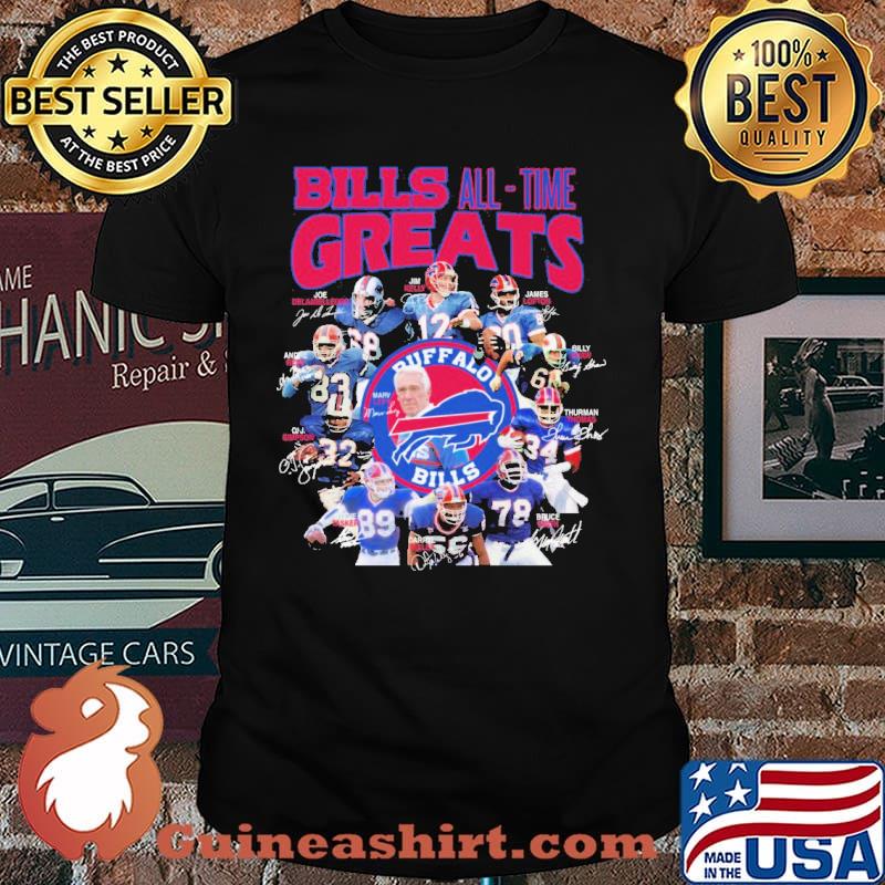 Buffalo Bills Members All-Time Greats New Version T-Shirt - TeeNavi