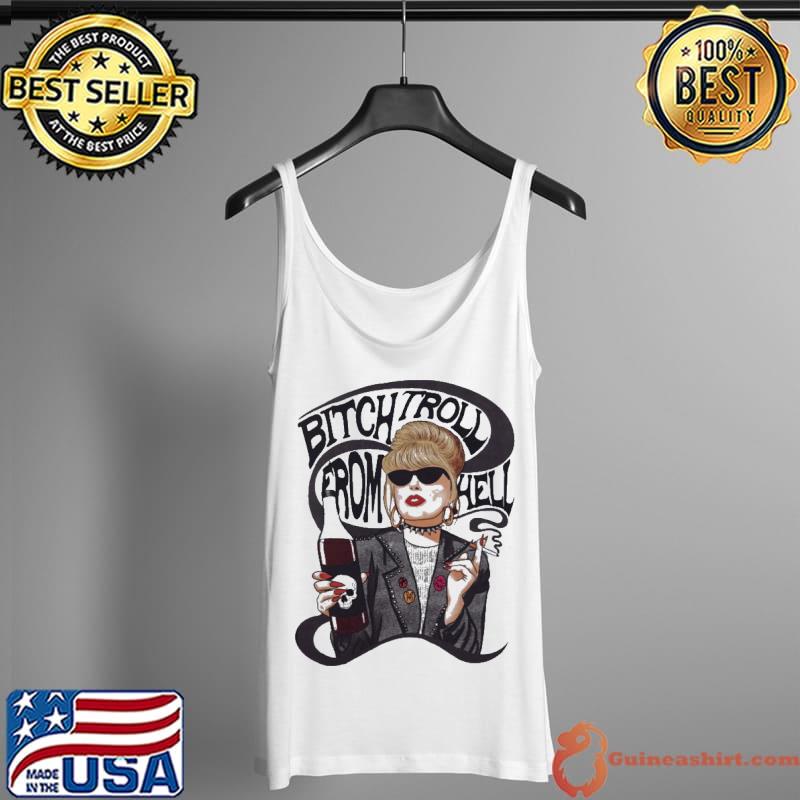 Bitch Troll From Hell Smoking Shirt Tank Top