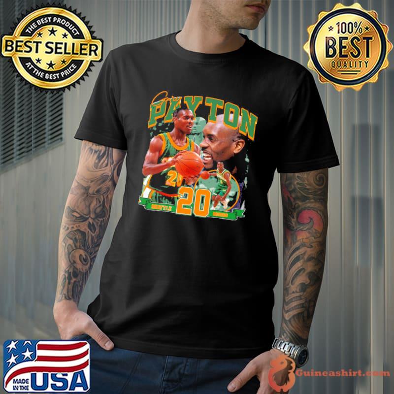 Boston celtics basketball no.20 gary payton shirt