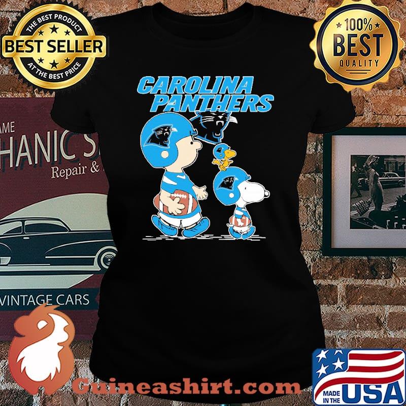 Carolina panthers let's play Football together Snoopy NFL shirt