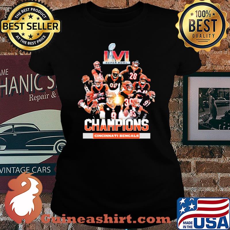 CincinnatI bengals champions team lvI shirt