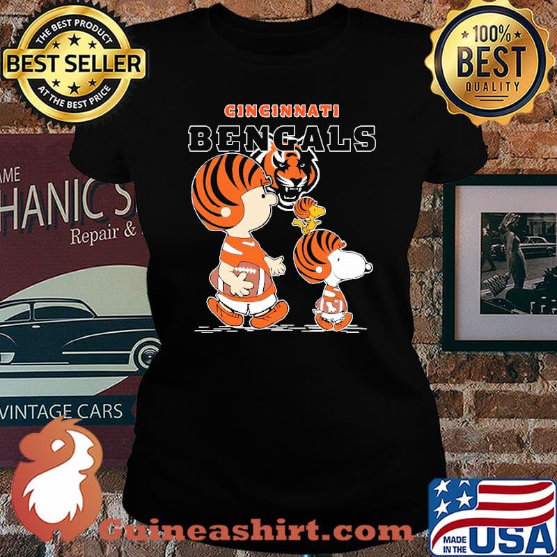 Cincinnati Bengals Let's Play Football Together Snoopy NFL Shirt